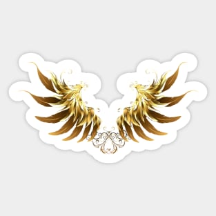 Shiny Angel Wings ( Golden  Wings ) Sticker